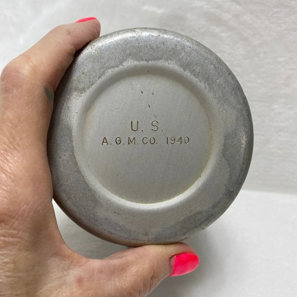 VTG 1940 Pre WWII‎ US Army Aluminum Metal Pitcher Creamer AGM Company
